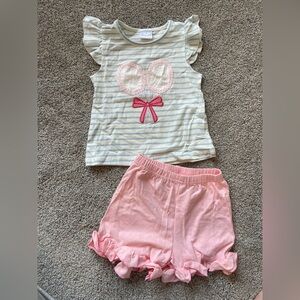 NWOT Toddler Girls Tennis Ruffle Set- Size 3
